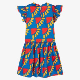 Stella McCartney Kids-Синее платье с солнечными лучами для подростков | Childrensalon Outlet