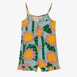 Stella McCartney Kids-بلاي سوت مزيج فيسكوز لون أزرق للمراهقات | Childrensalon Outlet