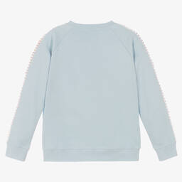 Stella McCartney Kids-Teen Girls Blue Unicorn Sweatshirt | Childrensalon Outlet