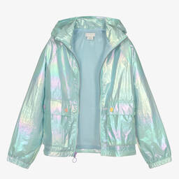 Stella McCartney Kids-Голубая куртка на молнии для девочек-подростков | Childrensalon Outlet