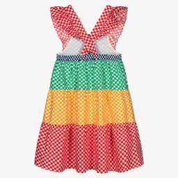 Stella McCartney Kids-Хлопковое платье в клетку для подростков | Childrensalon Outlet