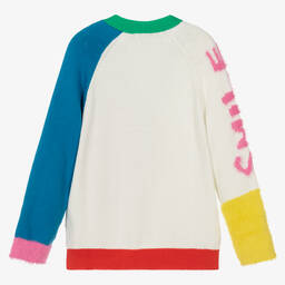 Stella McCartney Kids-Пушистый вязаный кардиган | Childrensalon Outlet