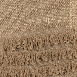 Stella McCartney Kids-كارديغان مزيج قطن عضوي محبوك لون ذهبي | Childrensalon Outlet