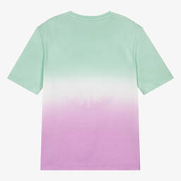 Stella McCartney Kids-Teen Girls Green & Purple Ombre T-Shirt | Childrensalon Outlet