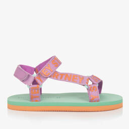 Stella McCartney Kids-Teen Girls Green & Purple Velcro Sandals | Childrensalon Outlet