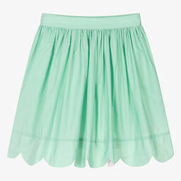 Stella McCartney Kids-Teen Girls Green Taffeta Skirt | Childrensalon Outlet