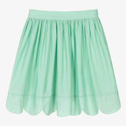 Stella McCartney Kids-Teen Girls Green Taffeta Skirt | Childrensalon Outlet