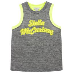 Stella McCartney Kids-Teen Girls Grey Logo Vest Top | Childrensalon Outlet