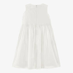 Stella McCartney Kids-Teen Girls Ivory Cotton Dress | Childrensalon Outlet