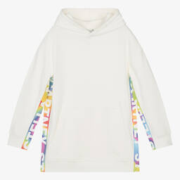 Stella McCartney Kids-Teen Girls Ivory Cotton Hoodie Dress | Childrensalon Outlet