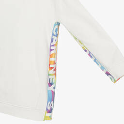 Stella McCartney Kids-Teen Girls Ivory Cotton Hoodie Dress | Childrensalon Outlet