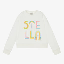 Stella McCartney Kids-Teen Girls Ivory Cotton Sweatshirt | Childrensalon Outlet