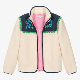 Stella McCartney Kids-Teen Girls Ivory Floral Fleece Jacket | Childrensalon Outlet