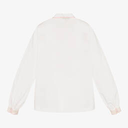 Stella McCartney Kids-بلوز تينز بناتي قطن عضوي لون عاجي | Childrensalon Outlet