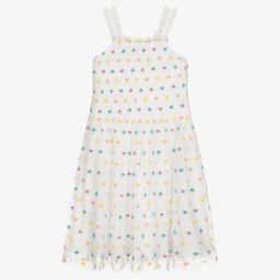 Stella McCartney Kids-Teen Girls Ivory Star Dress | Childrensalon Outlet