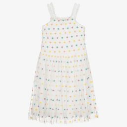 Stella McCartney Kids-Teen Girls Ivory Star Dress | Childrensalon Outlet