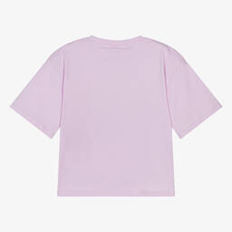 Stella McCartney Kids-Teen Girls Lilac Purple Cotton Boxy T-Shirt | Childrensalon Outlet