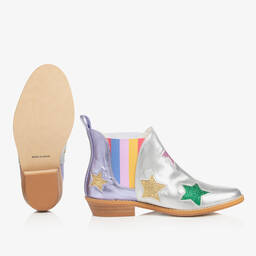 Stella McCartney Kids-Ботинки цвета серебристый металлик | Childrensalon Outlet