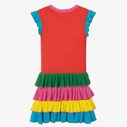 Stella McCartney Kids-Teen Girls Multicoloured Tiered Knitted Dress | Childrensalon Outlet