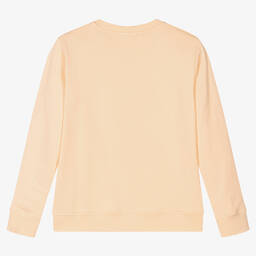 Stella McCartney Kids-Teen Girls Orange Cotton Logo Sweatshirt | Childrensalon Outlet