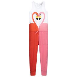 Stella McCartney Kids-Оранжево-розовый комбинезон для подростков | Childrensalon Outlet
