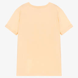 Stella McCartney Kids-Оранжевая футболка с надписью | Childrensalon Outlet