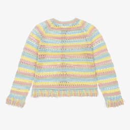 Stella McCartney Kids-Кардиган в радужную полоску | Childrensalon Outlet