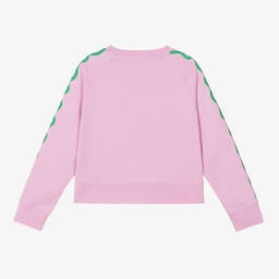 Stella McCartney Kids-Teen Girls Pink Cotton Flower Sweatshirt | Childrensalon Outlet