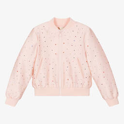 Stella McCartney Kids-Teen Girls Pink Cotton & Silk Jacket | Childrensalon Outlet