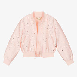 Stella McCartney Kids-Teen Girls Pink Cotton & Silk Jacket | Childrensalon Outlet