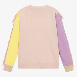 Stella McCartney Kids-Teen Girls Pink Cotton Unicorn Sweater | Childrensalon Outlet