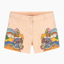 Stella McCartney Kids-Teen Girls Pink Denim Shorts | Childrensalon Outlet