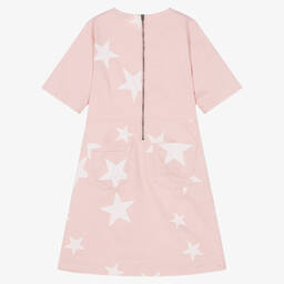 Stella McCartney Kids-Розовое джинсовое платье со звездами | Childrensalon Outlet