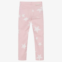 Stella McCartney Kids-Teen Girls Pink Denim Stars Jeans | Childrensalon Outlet