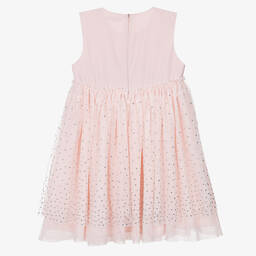 Stella McCartney Kids-Розовое платье из тюля со стразами | Childrensalon Outlet