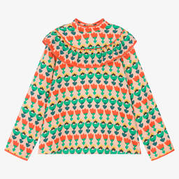Stella McCartney Kids-Розовая блузка с цветами | Childrensalon Outlet