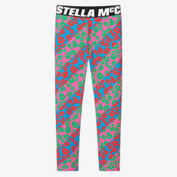 Stella McCartney Kids-Розовые легинсы с цветами для девочек-подростков | Childrensalon Outlet