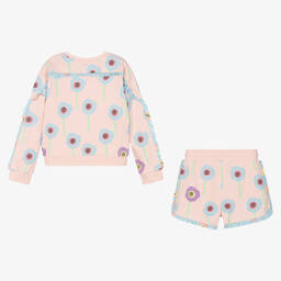 Stella McCartney Kids-Teen Girls Pink Flower Tracksuit | Childrensalon Outlet