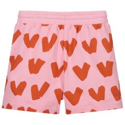 Stella McCartney Kids-Розовые шорты с сердечками для подростков | Childrensalon Outlet