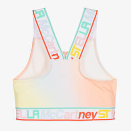 Stella McCartney Kids-صدرية داخلية رياضية تينز بناتي لون زهري أومبري | Childrensalon Outlet