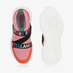 Stella McCartney Kids-ترينرز جوارب لون زهري وبرتقالي تينز بناتي | Childrensalon Outlet