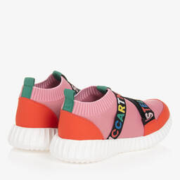 Stella McCartney Kids-ترينرز جوارب لون زهري وبرتقالي تينز بناتي | Childrensalon Outlet