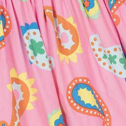 Stella McCartney Kids-Розовое платье с принтом пейсли | Childrensalon Outlet