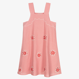 Stella McCartney Kids-Teen Girls Pink Pinafore Dress | Childrensalon Outlet