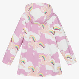 Stella McCartney Kids-Teen Girls Pink Rainbow & Unicorn Raincoat | Childrensalon Outlet