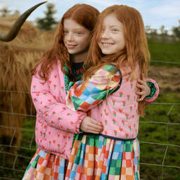 Stella McCartney Kids-Teen Girls Pink Reversible Puffer Jacket | Childrensalon Outlet