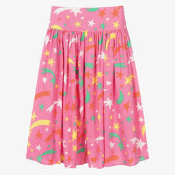Stella McCartney Kids-Розовая юбка со звездами для девочек-подростков | Childrensalon Outlet