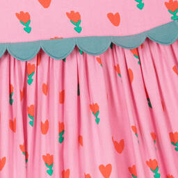 Stella McCartney Kids-Teen Girls Pink Viscose Tulips Dress | Childrensalon Outlet