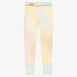 Stella McCartney Kids-Розово-желтые легинсы | Childrensalon Outlet