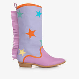 Stella McCartney Kids-Teen Girls Purple Star Cowboy Boots | Childrensalon Outlet